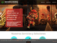 Tablet Screenshot of materiaworks.com